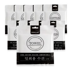 일회용수건 목욕타올 순면비치타올 대형 개별포장 10매, 화이트, 10개