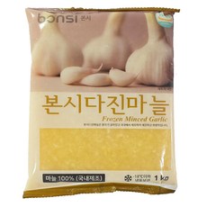 잘 다져진 국내제조 냉동 다진마늘, 2개, 1kg