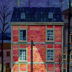 유명한 집 빈티지 포스터 도시 풍경 북유럽 캔버스 인쇄 그림 벽 예술 홈 장식 프레임, 8. 1