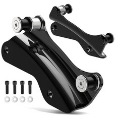 PBYMT 4포인트 도킹 하드웨어 키트 비비드 블랙 퀵 릴리즈 할리 데이비슨 투어링 스트리트 글라이드 일렉트라 로드 킹 2014년 이후 240665