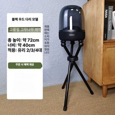 거치대 스피커 받침대 원목 스탠드 우퍼 진열대, 블랙우드다리 유리 72cm 두꺼운 스피커미포함, 기본 모델명/품번