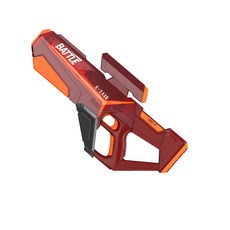 BATTLE E-Z430 電動水槍 高科技電子脈衝 自吸水 燈光DIY 兒童玩具, 1個, 高科技DIY透明紅-750ml,可外接瓶-手自一體-燈光變化, 透明紅