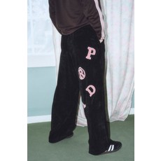 프렌다 PRENDA PRDA VELOUR WIDE PANTS BLACK