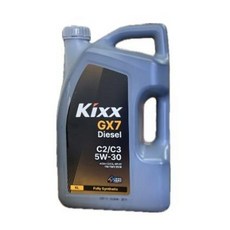 KIXX GX7 디젤 C2 C3 5W30 6L 디젤 엔진오일, KIXX GX7 디젤 C2/C3 5W30_6L, 1개