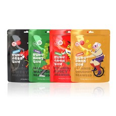 한닙두잇 한닙와삭 김스낵/김과자 4종 [스윗솔트/와사비맛 스파이시/고메치즈], 70g, 1세트