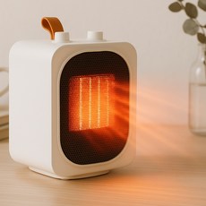 한일 미니온풍기 가정용 PTC 소형 온풍기, 모던화이트, 히터