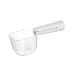 飼料糧勺 透明刻度糧勺 寵物飼料勺 附刻度 可夾袋 飼料勺 飼料鏟 糧食勺 食物鏟 廚房勺 糧食鏟 透明糧勺, 透明, 1個