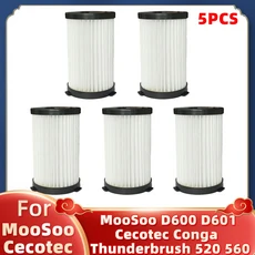 MooSoo D600 D601 Cecotec Conga Thunderbrush 520 550 560 Ariete Handy Force 2761 2759 RBT 진공 청소기, 03 5Pcs