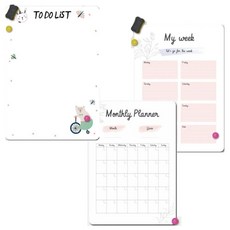 고무자석 메모보드 주간 월간 계획표 냉장고보드, 본상품선택