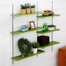 찬넬선반 벽선반 수납선반 60*20 80*20 3단, 그린워시