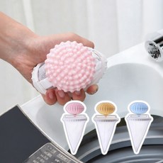 뽈록한 먼지먹는공 세탁볼패딩 가방먼지제거볼 3개 세트, 옐로우, 1
