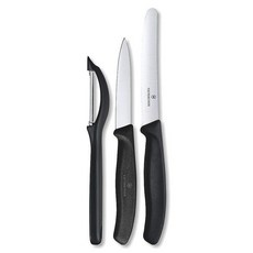 빅토리녹스 Victorinox 스위스 클래식 세트 필러 포함 패링 나이프 3개 3개 블랙 6.7113.31 122016, 빅토리녹스 스위스 클래식 세트 포함 패링 나이프 3개