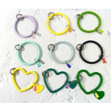 (TD) 곰돌이 실리콘 핸드폰 스트랩, 동그라미