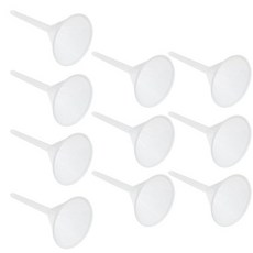 Hemoblo 12pcs 75mm 실험실 플라스틱 깔때기 세트 PP 재료 과학 충전재 및 실험실 사용 시 액체 분배 및 샘플 이송을 위한 필터 깔때기, Hemoblo 12pcs 75mm 실험실 플라스틱 깔때
