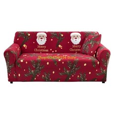 인쇄 소파 커버 스트레치 소파 커버 슬립 커버 크리스마스 장식 가구 보호자 거실 장식