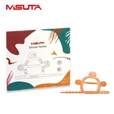 MISUTA 手環牙膠 嬰兒矽膠磨牙棒 寶寶安撫咬膠, 1個, 如圖