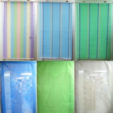 레트로 옛날 할머니집 문발 가정집 식당 출입문 현관 방문 가리개