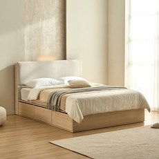 스칸디아 마르네 헤드쿠션형 패브릭 호텔 수납침대 (SS/Q/K/LK), 05. 50T 매트리스 (애쉬)