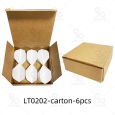 PENPEN 다트 6pcs 전문 비행 2BA 나사 소프트 일체형 통합 및 메일링 박스, 02 LT02-6 white
