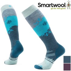 Smartwool Ski 女款機能Ski中級減震印花滑雪高筒襪 飄雪印花 高筒保暖滑雪襪