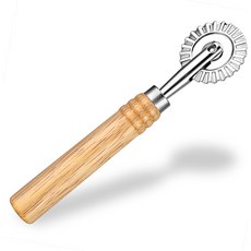 JJUNW 파스타 커터 휠 롤러가 있는 라비올리 만두 레이스 반죽 면 피자 다용도 주방 도구