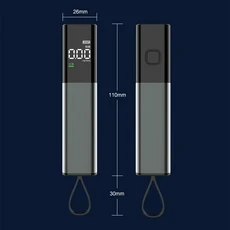 휴대용 디지털 감지기 고용량 휴대용 호흡 테스터 Alcoholtester 음주 측정기, Black, 01 Black