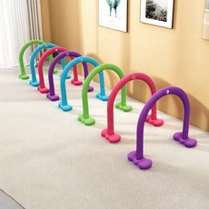 크롤링 터널 교구 체육 놀이 장비 교육용 실내, 8개, K_마카 컬러 드릴 구멍 8개