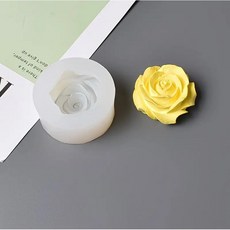 장미몰드 꽃몰드 실리콘3D몰드 석고방향제 캔들장식, 반투명