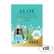 이켈 에센스 마스크팩 25ml 알로에 수분팩 시트팩, 3개