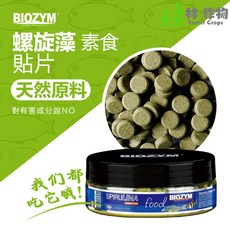 BIOZYM 螺旋藻貼片 魚飼料 適合小型魚與底棲魚, 1個