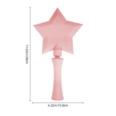 3D列印 魔法棒造型支付配件 卡片魔法棒, 1個, 星星款粉色