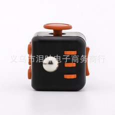 AB3 療癒魔方 Fidget Cube 紓壓方塊, 【AB3】10#黑紅色(附吊繩!)