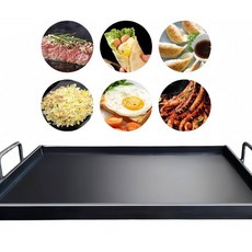 사각철판 구이판 구이용팬 대형 업소용 불판 볶음팬 무쇠판 주물팬 사각철판 구이 토스트 삼겹살, 30 x 20cm, 1개, 1cm