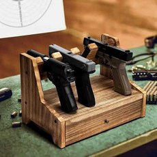 탁상용 권총 꽂이 비비탄총 진열대 4구 보관함 거치대, 1개, EVA 4칸 핸드건 홀더