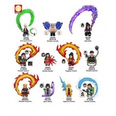 귀멸의 칼날 11종 캐릭터 시리즈 조립 장난감/블록피규어, 1개, 100g