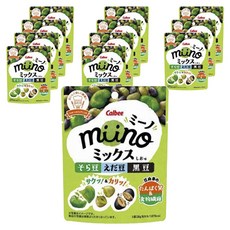 Calbee 卡樂比 miino綜合鹽味蠶豆酥, 12個, 28g