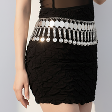 벨리댄스 큐빅벨리벨트 여자 실버 골드 무대 공연 의상 밸리 라인댄스