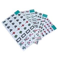 電動麻將桌專用麻將 帶芬尼色, 蒂芬妮綠, 1套