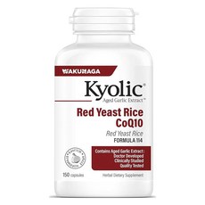 Kyolic 熟成大蒜紅麴米+輔酶Q10膠囊, 150顆, 1罐
