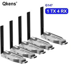50M 무선 HDMI 오디오 비디오 송신기 및 수신기 TV 박스 카메라 노트북 PC-TV 프로젝터 용 1to 4 디스플레, 03 G147 1 TX 4 RX