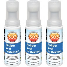 303 제품 고무 씰 프로텍터 - 창문 후드 트렁크 오래된 및 건조 씰의 색상과 유연성을 되살리고 방수 자외선 차단 3.4 fl.oz 3팩, 3.4 fl. oz./ Pack of 3