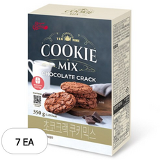 브레드가든 초코 크랙 쿠키믹스, 350g, 7개