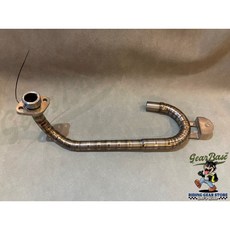 【吉兒基地 Gear Base】YR FACTORY HONDA MONKEY 125 節燒 鈦合金 排氣管 前段, 1個, MONKEY 125 節燒鈦合金排氣管前