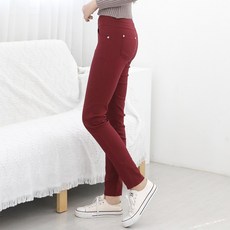 빅빅몰 [1+1] 여성용 매직스판 밴딩 슬림 면바지 스키니 코튼 팬츠 봄 가을