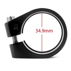 자전거 시트 포스트 클램프 28.6mm 31.8mm 34.9mm 알루미늄 초경량 퀵 릴리스 도로 자전거 MTB 산악 자전거 시트 포스트 시트 포스트, 34.9mm black clamp