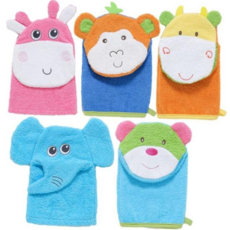 조이멀티 동물캐릭터 아동 목욕타올장갑(0-2세)203427, C오렌지소