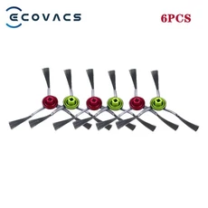 Ecovacs Deebot X1/ T10 OMNI / TURBO 액세서리 로봇 청소기 부품 먼지 봉투 Hepa 필터 메인 사이드 브러, 06 6pcs