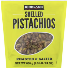 KIRKLAND Signature 科克蘭 鹽烤開心果核仁 680公克, 680g, 1個