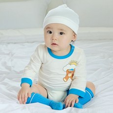 탑텐키즈 공용 유아 버비 9부 바디수트 양말SET MKF5UI3304