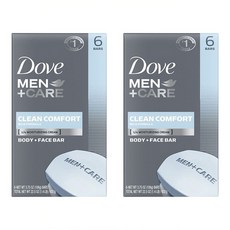 도브 멘 + 케어 클린 컴포트 바디 페이스 바, 2개, 637g